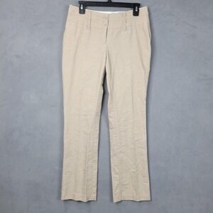 Maurices Pants Womens‎ 3/4 Beige Straight Leg Dress Work Trousers Khaki Office